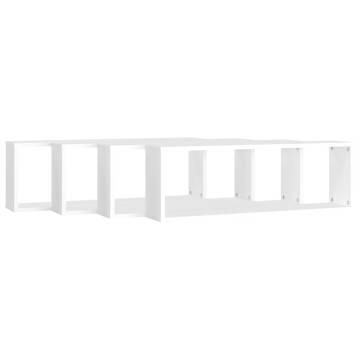 Wall Cube Shelf 4 pcs White 80x15x26.5 cm Engineered Wood