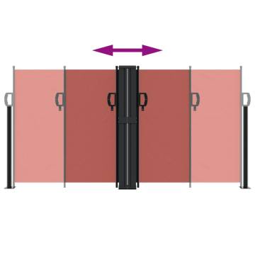 Retractable Side Awning Terracotta 120x1000 cm