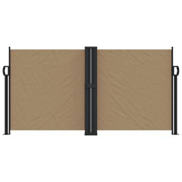 Retractable Side Awning Taupe 120x600 cm