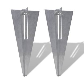 Fence Post Spikes 2 pcs Steel