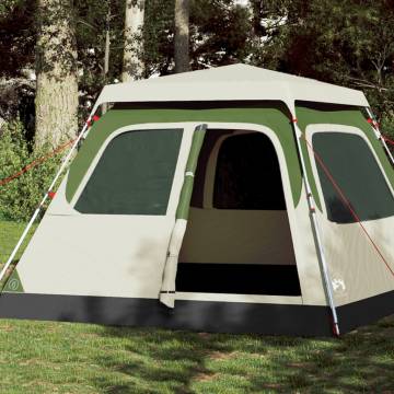 Family Tent Dome 6-Person Green Quick Release