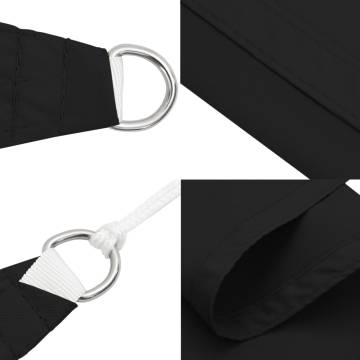 Sun Shade Sail Black 7x5x5 m 100% Polyester Oxford