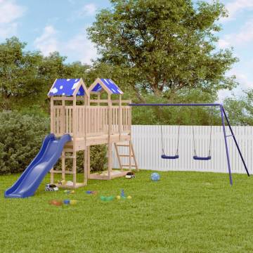 Outdoor Playset Solid Wood Pine