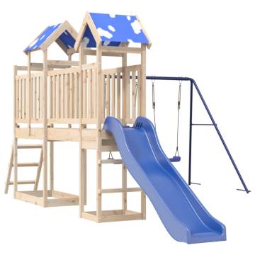 Outdoor Playset Solid Wood Pine