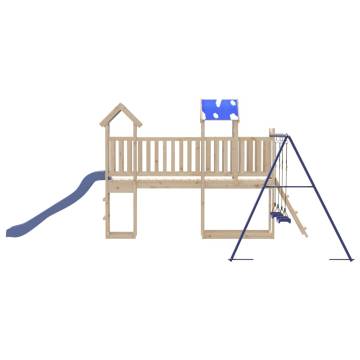 Outdoor Playset Solid Wood Pine