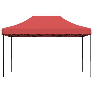 Foldable Party Tent Pop-Up Burgundy 440x292x315 cm