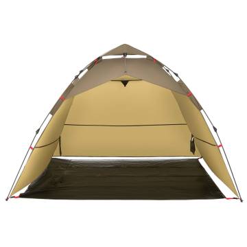 Fishing Tent 4-Person Brown Quick Release