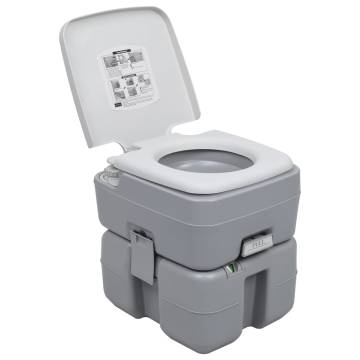 Portable Camping Toilet and Handwash Stand Set with Water Tank