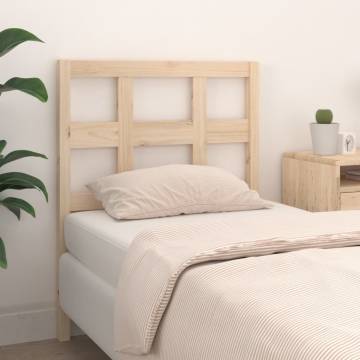 Bed Headboard 95.5x4x100 cm Solid Wood Pine