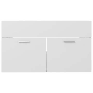 Sink Cabinet White 80x38.5x46 cm Engineered Wood