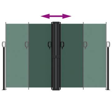 Retractable Side Awning Dark Green 160x1200 cm