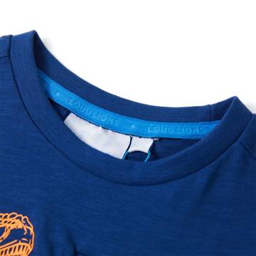 Kids' T-shirt with Short Sleeves Dark Blue 140