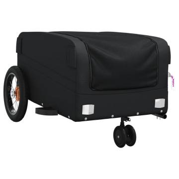 Bike Trailer Black 30 kg Iron