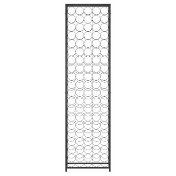 Wine Rack for 95 Bottles Black 54x18x200 cm Wrought Iron