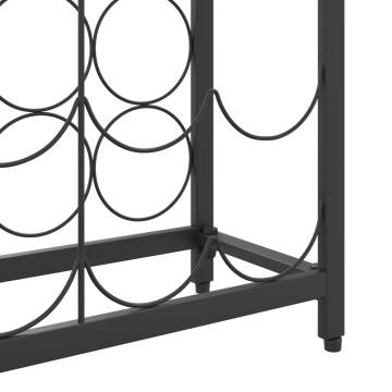 Wine Rack for 95 Bottles Black 54x18x200 cm Wrought Iron