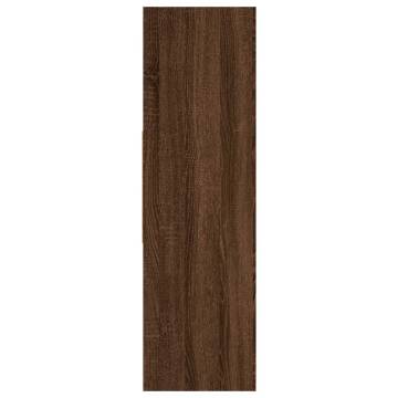 Book Cabinet Brown Oak 97.5x29.5x100 cm Engineered Wood