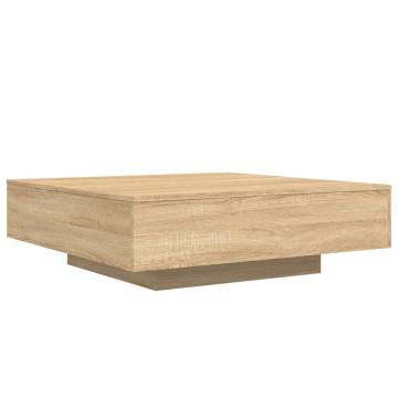 Coffee Table Sonoma Oak 100x100x31 cm Engineered Wood