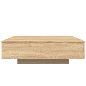 Coffee Table Sonoma Oak 100x100x31 cm Engineered Wood