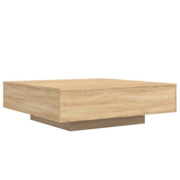 Coffee Table Sonoma Oak 100x100x31 cm Engineered Wood