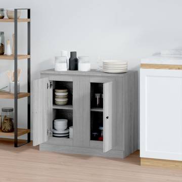 Sideboards 2 pcs Grey Sonoma 37.5x35.5x67.5 cm Engineered Wood