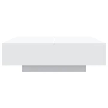 Coffee Table White 100x100x31 cm Engineered Wood