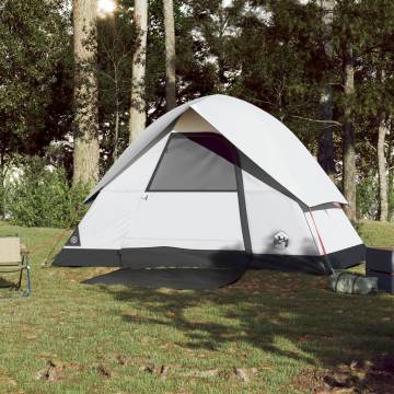 Camping Tent Dome 3-Person White Blackout Fabric Waterproof