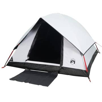 Camping Tent Dome 3-Person White Blackout Fabric Waterproof