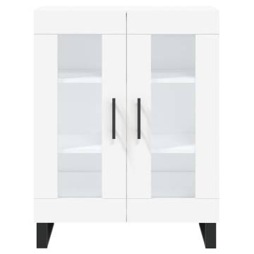 Highboard White 69.5x34x180 cm Engineered Wood