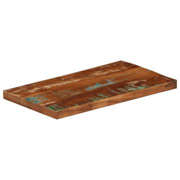 Table Top 50x40x3.8 cm Rectangular Solid Wood Reclaimed