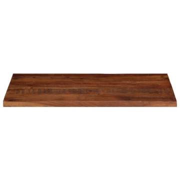 Table Top 100x70x2.5 cm Rectangular Solid Wood Reclaimed