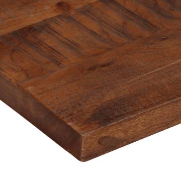 Table Top 100x70x2.5 cm Rectangular Solid Wood Reclaimed