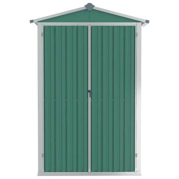 Garden Shed Green 116x45x175 cm Galvanised Steel