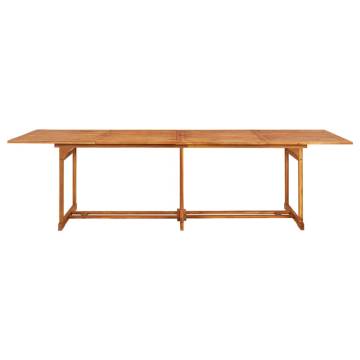 Garden Dining Table 280x90x75 cm Solid Acacia Wood