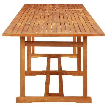 Garden Dining Table 280x90x75 cm Solid Acacia Wood