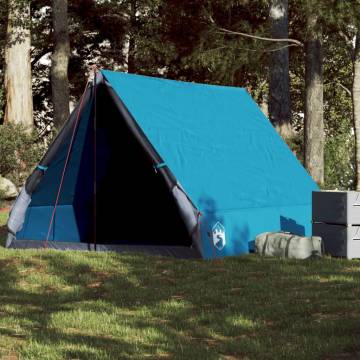 Camping Tent A-Frame 2-Person Blue Waterproof