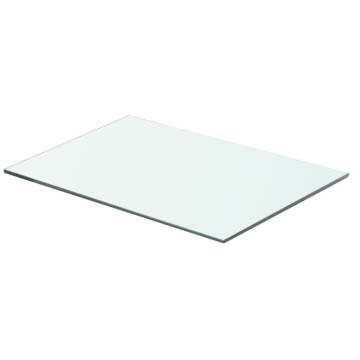 Shelves 2 pcs Panel Glass Clear 50x30 cm