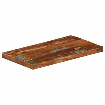 Table Top 50x20x3.8 cm Rectangular Solid Wood Reclaimed