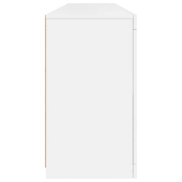 Sideboard with LED Lights White 164x37x67 cm