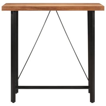 Bar Table 110x55x107 cm Solid Wood Acacia and Iron