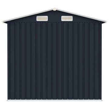 Garden Shed Anthracite 205x129x183 cm Galvanised Steel