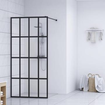 Walk-in Shower Screen Clear Tempered Glass 140x195 cm