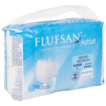 Flufsan Incontinence Pants for Adults 14 pcs Size M