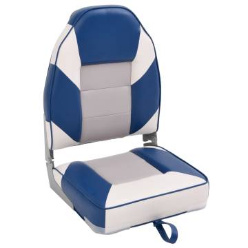 Foldable Boat Seats 2pcs with High Back 44x38x55 cm