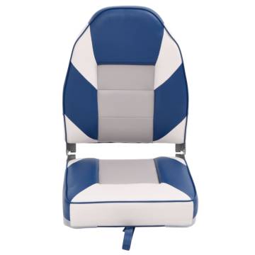 Foldable Boat Seats 2pcs with High Back 44x38x55 cm