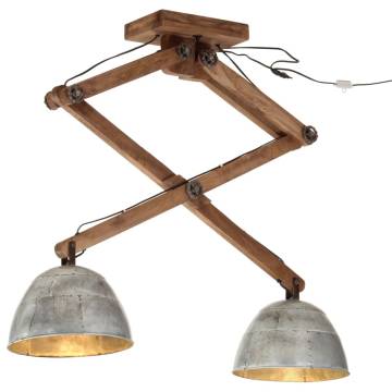 Ceiling Lamp 25 W Vintage Silver 29x18x85 cm E27