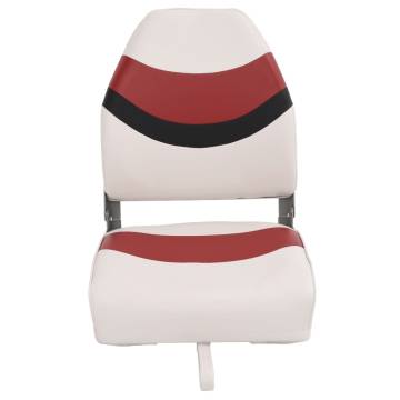 Foldable Boat Seats 2pcs with High Back 44x38x55 cm