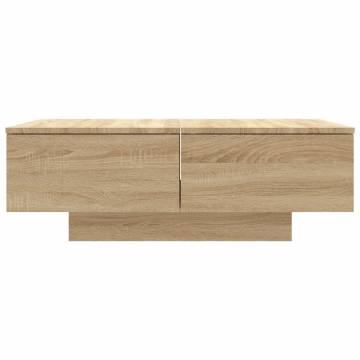 Coffee Table Sonoma Oak 90x60x31 cm Engineered Wood