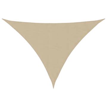 Sunshade Sail Oxford Fabric Triangular 2.5x2.5x3.5 m Beige