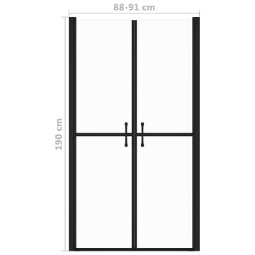 Shower Door Clear ESG (88-91)x190 cm