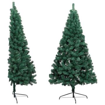 Artificial Half Pre-lit Christmas Tree with Ball Set Green 240 cm